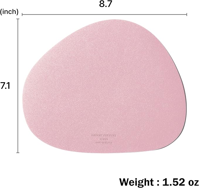 Mouse pad, Non-Slip Washable Waterproof Computer Mouse pad (Blush Pink)