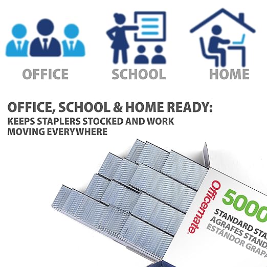 Officemate OIC Standard Chisel Point Staples