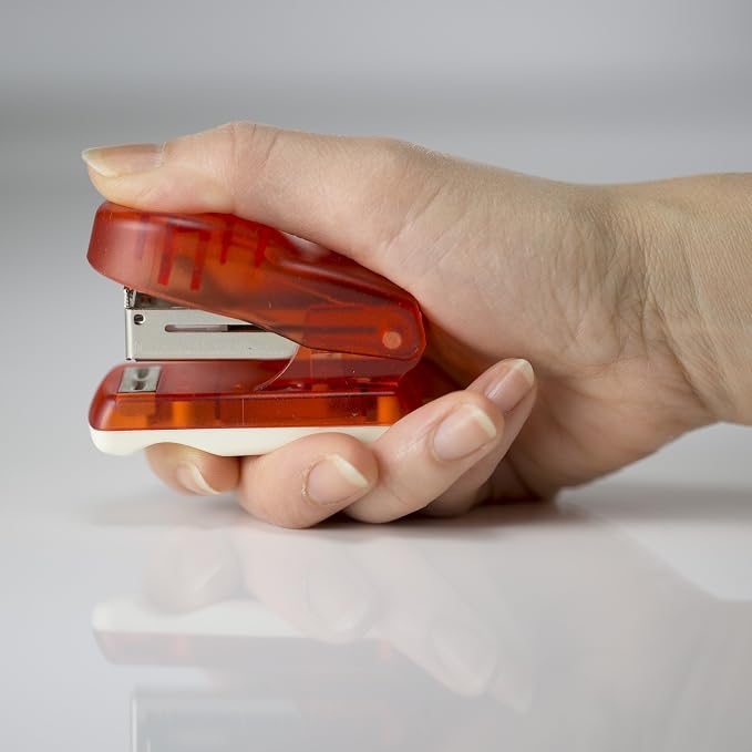 Officemate Mini Stapler with 1000 Standard Staples, Comes in Assorted Colors - Red/Blue/Green/Purple (97753)