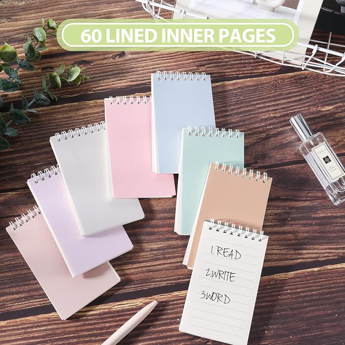 Ddaowanx Small Notebooks Bulk,3x5 Pocket Spiral Notepads With Lined Pages | 48 Pcs Mini Notebook for Work,Nursing School Essentials,School&Office Supplies,Nurse Gifts