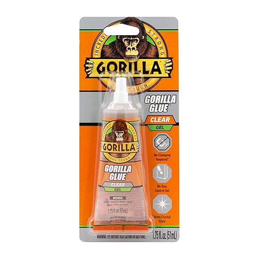 Gorilla Glue Clear Gel, 1.75fl.oz. Tube, (Pack of 1)