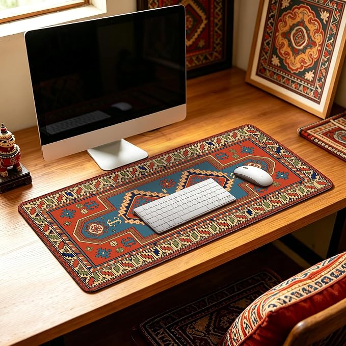 Mouse Pad Gaming - Desk Mat for Keyboard and Mouse - Large Mouse Pads for Desk, Gaming Mousepad with Non-Slip Base, Desks Pad (31.5" X 11.8") for Game, Office and Home