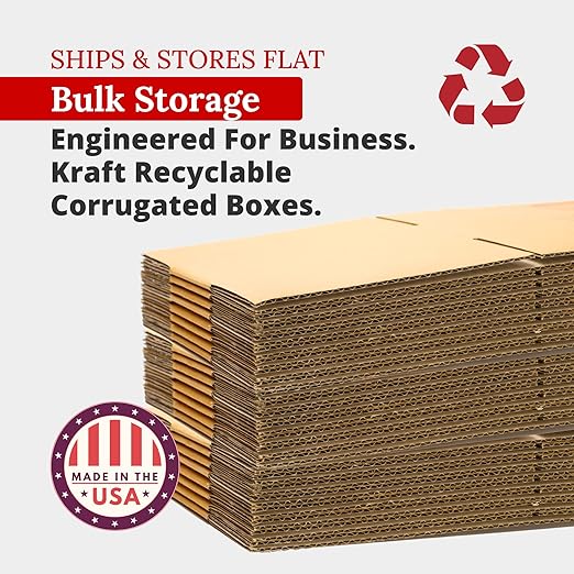 PARTNERS BRAND 16 x 10 x 6 Corrugated Cardboard Boxes, Medium 16"L x 10"W x 6"H, Pack of 25 | Shipping, Packaging, Moving, Storage Box for Home or Business, Strong Wholesale Bulk Boxes