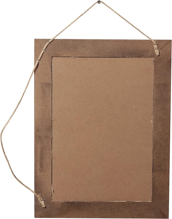 SOFE Cute Linen Small Bulletin Board, 15.7×12 Inches Decorative Cork Boards for Walls with Frame, Wood Vision Board Farmhouse Pin Board for Home Office School, Rustic Memo Board Display Photo