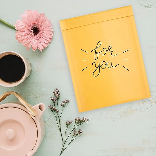 Kraft Bubble Mailers 6 x 9 Inch Yellow, Padded Envelopes Self Seal, Pack of 500, Bubble Lined Kraft Paper Mailing Envelopes for Shipping