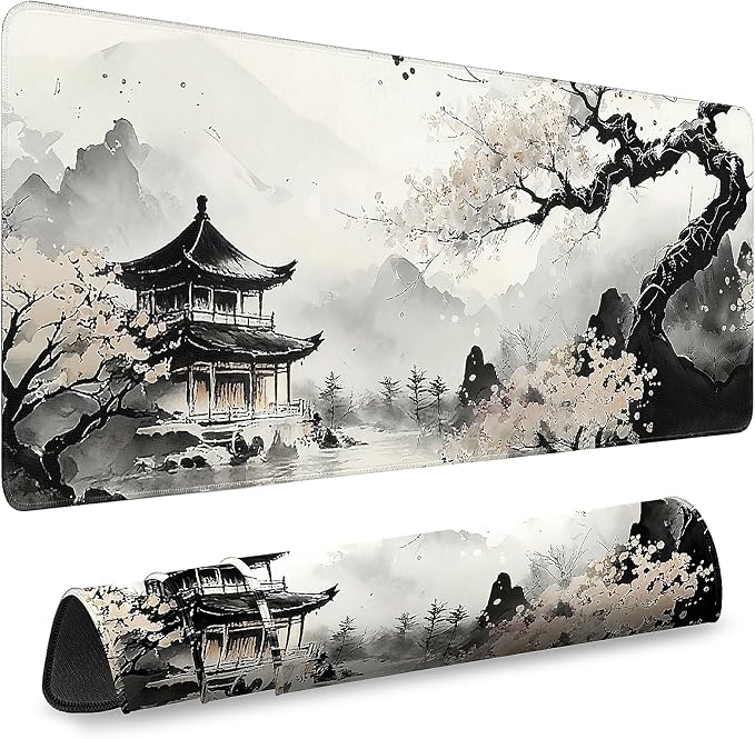 Gaming Mouse Pad, Desk Mat for Keyboard and Mouse, Large Mouse Pad for Desk, Computer Mousepad