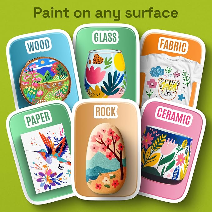ARTISTRO Precision Dual-Tip Acrylic Paint Marker Pens - Set of 240 | For Fabric, Rock, Glass, Wood, & Coloring Books, Arts & Crafts Gift, Classroom Must Haves & School Supplies (Dot & Fine Tips)
