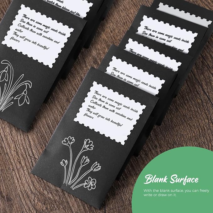 500 Pack Coin and Small Parts Envelopes #1 Tip Envelope 2-1/4 X3-1/2 | Black Small Parts Envelopes, Mini Tip Envelopes with Gummed Flap Closure, Ideal for Home, Garden, Office Storage