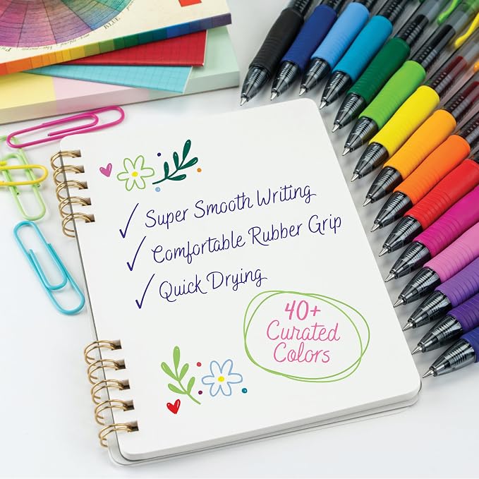 PILOT G2 Rolling Ball Colored Gel Pens, 0.7mm, Assorted Color Inks, 5-Pack
