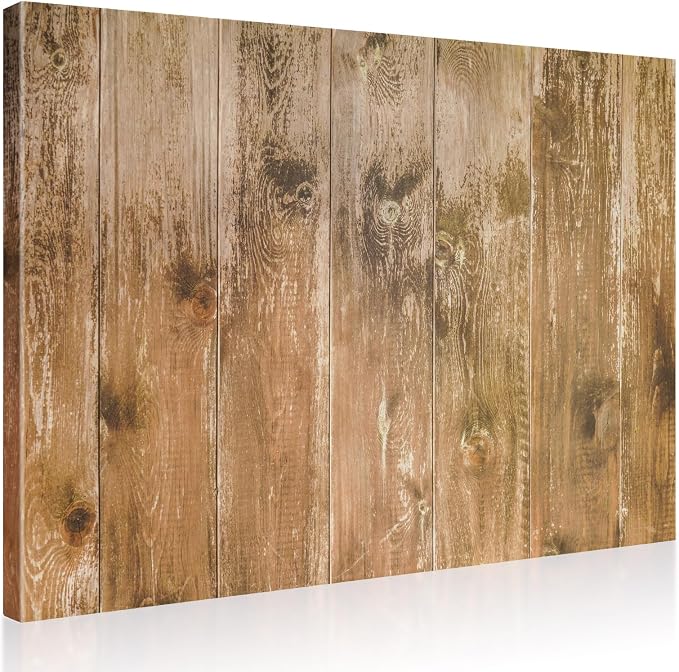 Decorative Magnetic Board for Wall, 24''x18'' Dry Erase Board, Brown Wood | Magnet Board, Display Board, Wall Mounted, for Home, Office, Kitchen, 2 Markers, 6 Magnets