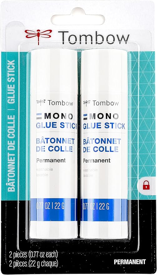 Tombow Mono Glue Stick, Medium, 2-Pack