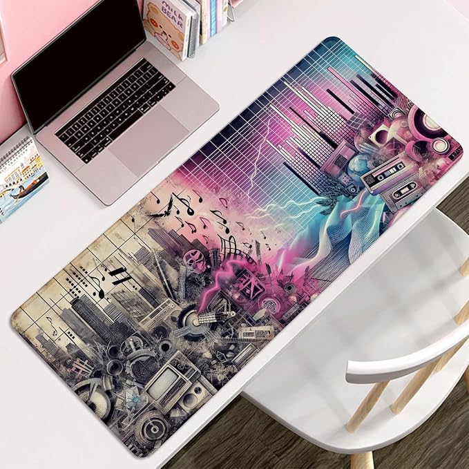 Big Mouse Pad Desk Mats,Large Gaming Mouse Pad Desk Mat | Stitched Edges Rubber Non-slip Office Study Gaming Computer Keyboard Laptop PC Large XL Long