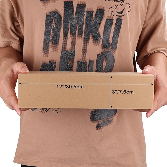 EdenseeLake 40 Pack 12x4x3 inches Shipping Boxes Small Cardboard Boxes for Packing, Moving, Mailing, Brown