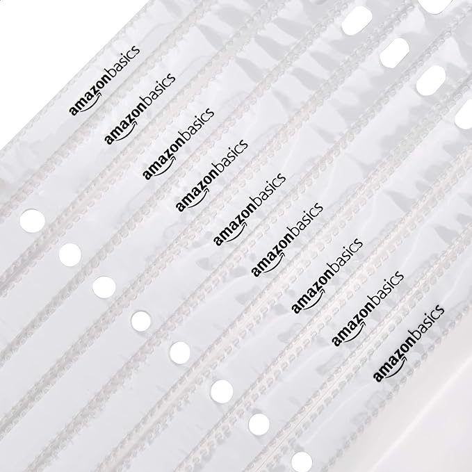 Amazon Basics Sheet Protectors for 3 Ring Binder, Top Loading, Clear Plastic, 1200-Pack