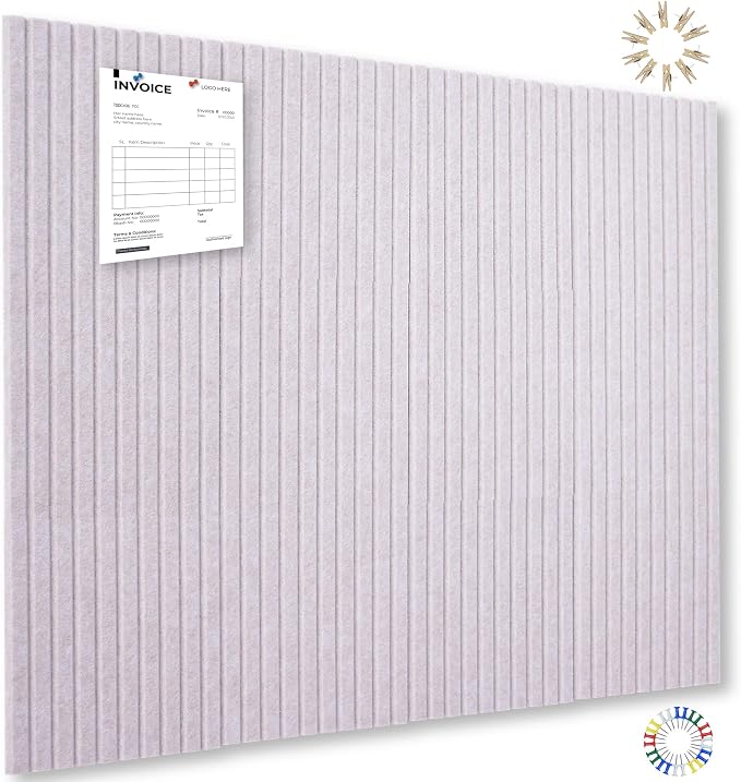 YOUDEFUL 47" x 35" Large Felt Bulletin Board, Camel Brown | 12 Pcs Self-Adhesive Cork Board Alternative, Pin Boards for Wall Decor, Home, Office, Classroom,Dorm