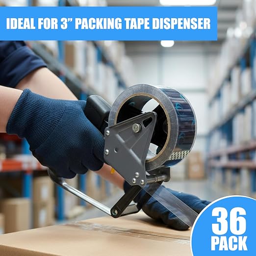 Clear Packing Tape, 36 Rolls Heavy Duty Packaging Tape for Shipping Packaging Moving Sealing, Thicker Clear Packing Tape, 1.88 inches Wide, 60 Yards Per Roll, 2160 Total Yards
