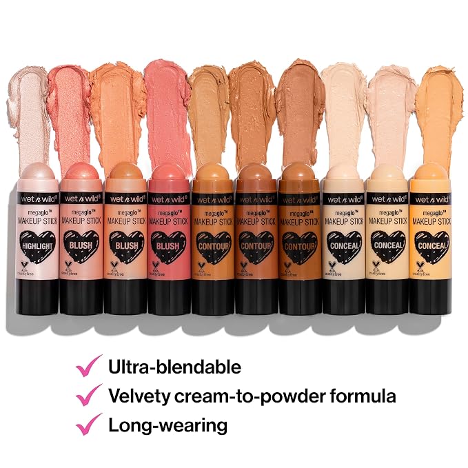 wet n wild MegaGlo Makeup Stick Conceal and Contour Neutral Follow Your Bisque,1 Ounce (Pack of 1),807