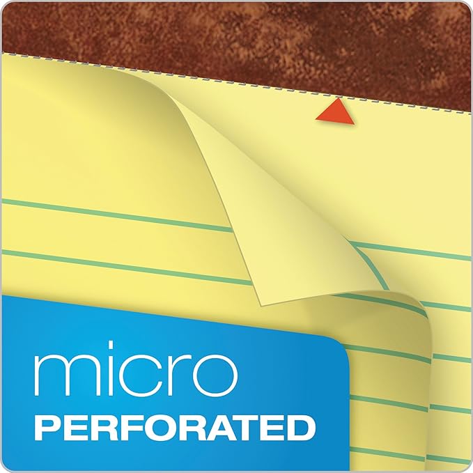 Tops 5 x 8 Legal Pads,The Legal Pad Brand,Narrow Ruled,Yellow Paper,50 Sheets Per Writing Pad,Made in the USA (7501),12 Count (Pack of 12)