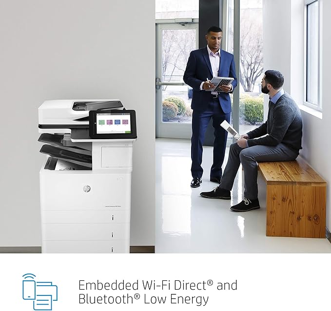 HP LaserJet Enterprise MFP M634z Monochrome All-in-One Printer with Built-in Ethernet, 2-Sided Printing, Extra Paper Trays & 3-bin Stapler/Stacker (7PS96A)