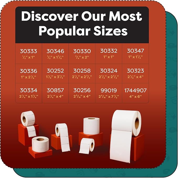 4x6 Shipping Labels, Direct Thermal Labels, DYMO 4XL 1744907 | Return Address Labels for Mailing, Packages - Compatible with Zebra, Rollo Printers - (4400 Count, 20 Rolls, Not 5XL)