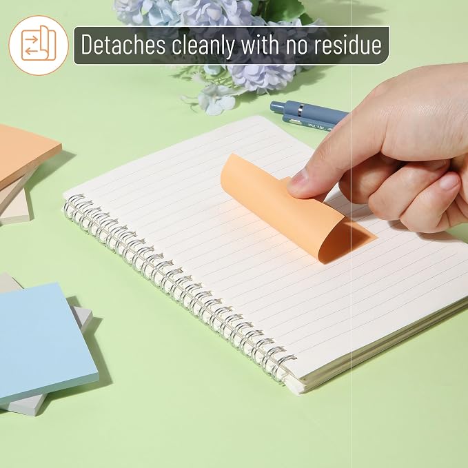 Mr. Pen- Sticky Notes, 3"x3", 12 Pads, 600 Sheets, Colorful | Sticky Notes Bulk, Self-Stick Note Pads, Perfect for Office, School, Home, Study & Organization