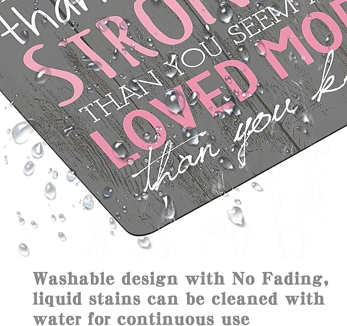Pink Inspirational Quote Mouse Pad,Non-Slip Rubber Base Gaming Mouse Pad for Laptop,Waterproof Mouse Pads for Desk Wireless Mouse Office
