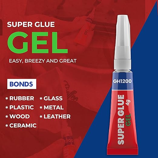 4Gx 8 Value Pack Gel Super Glue Gel Glue All Purpose with Anti Clog Cap. Super Glue for Plastic, Superglue - Magic Glue for DIY Crafts and Many More