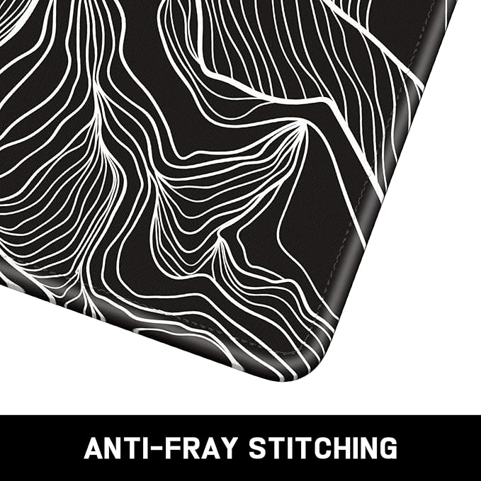 Mouse Pad, Minimalism Marble Style Computer Pad, Anti-Slip Rubber Mouse Mat with Stitched Edges for Gaming, Office, Laptop, PC, Women, 9" x 8" Thick 3 mm, Mountains