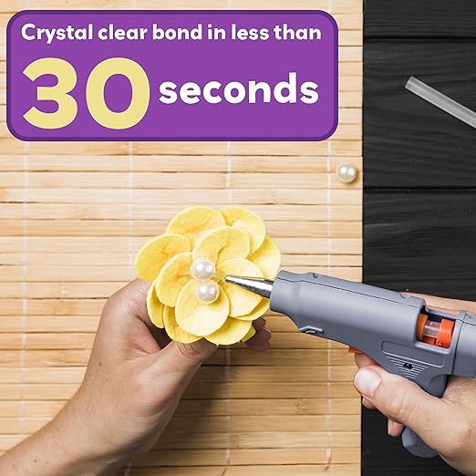 Innovative Haus Mini Hot Glue Sticks (50 Pack) - Fits Mini Glue Guns, 4" x 0.27" - Craft, Bond, Create on Wood, Metal, Glass and More - Transparent, Strong and Quick-Drying