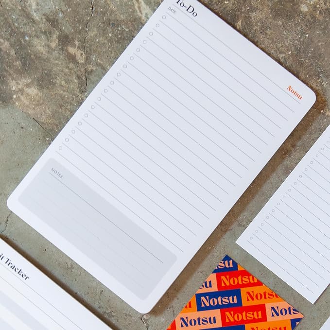 To Do List Notepad 2pk Daily Desk To Do List 50 Sheets, 5.5” x 8.5” | Premium Thick Paper 120g | Daily Desk To Do List Pad | 50 Sheets, 5.5” x 8.5”