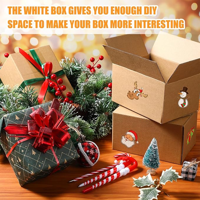 Yeaqee 72 Pcs Shipping Boxes Corrugated Cardboard Small Shipping Boxes for Packaging Mailing Packing Moving Small Business Storage Crafts Gifts(7x5x4 Inch,Kraft Color)