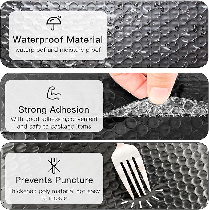 6x10 Bubble Mailers 100 Pack - Usable Size 6x9 Heavy Duty Padded mailer with Self Seal, Waterproof Shipping Envelopes, Bubble Wrap Protection for Ecommerce, Non See Through