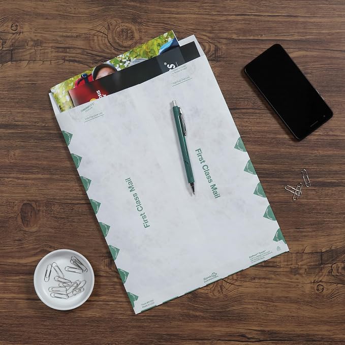 Quality Park R1590 Survivor Tyvek USPS First Class Mailer, 10 x 13, White, Pack of 500