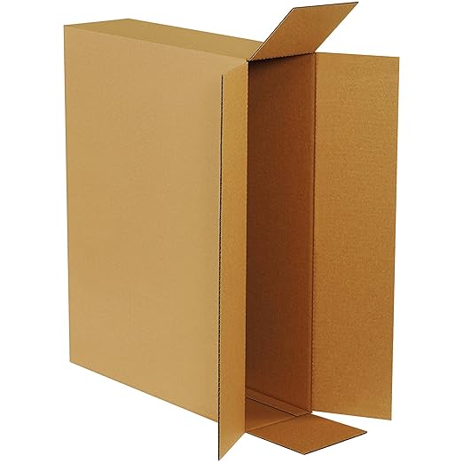 Tape Logic TL26620FOL Side Loading Boxes, 26" x 6" x 20", Kraft (Pack of 10)