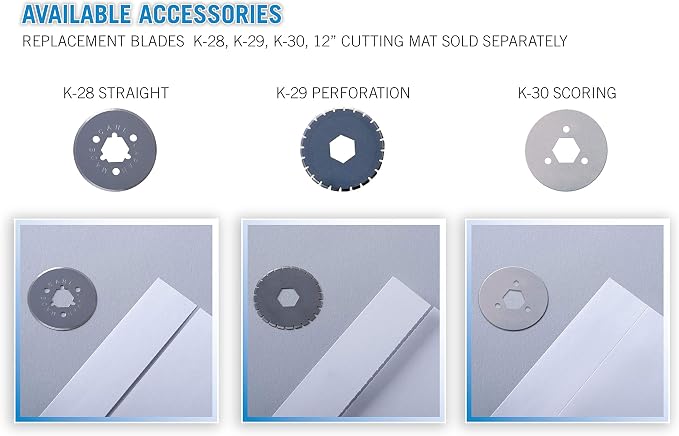 Carl 12 inch DC-200N Premium Rotary Paper Trimmer, Metal Base, 15 Sheet Cutting Capacity.