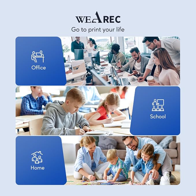 WEAREC 30A CF230A Toner Cartridge Replacement for HP 30A CF230A 30X CF230X Compatible for LaserJet Pro MFP M227fdn M227fdw M227sdn M203d M203dn M203dw Printer(Black,2-Pack)