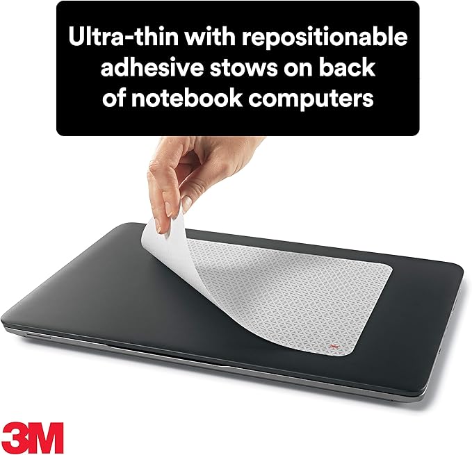 3M Precise Mouse Pad with Repositionable Adhesive Back, Enhances The Precision of Optical Mice at Fast Speeds and Extends The Battery Life of Wireless up to 50%*, 8.5" x 7", Bitmap (MP200PS), Polymer