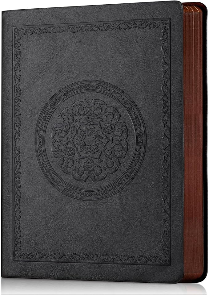 Leather Vintage Journal Notebook,300 Pages,Leather Softcover Lined Journal Notebooks for Women Men,Notebook Journals for Writing Travel,Business,Office,5.7'' X 8.3''