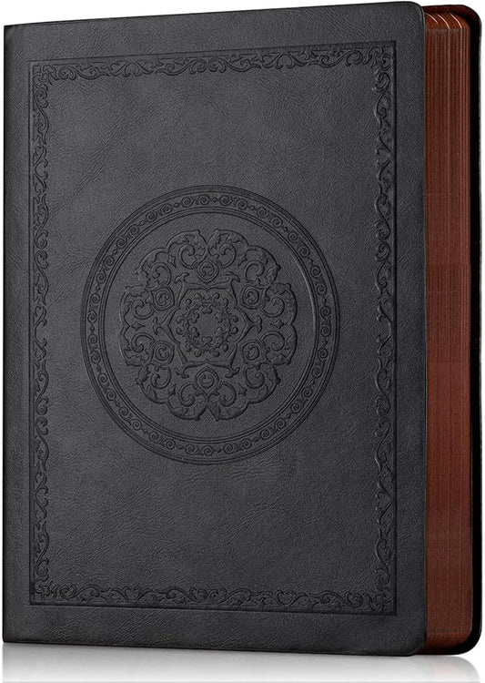 Leather Vintage Journal Notebook,300 Pages,Leather Softcover Lined Journal Notebooks for Women Men,Notebook Journals for Writing Travel,Business,Office,5.7'' X 8.3''