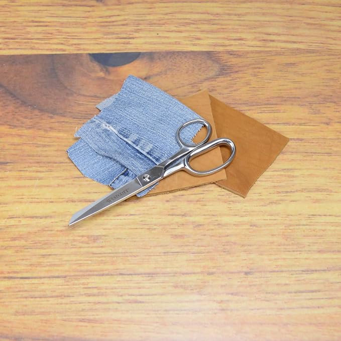 Westcott 8in Forged Classic Fabric and Paper Scissors, Heavy Duty, Knife-Edge for Sewing, Tailoring, General Arts and Crafts, Office