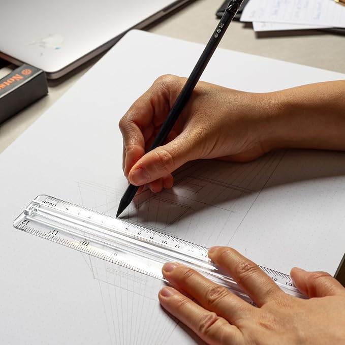 Dot Grid Notepads 11 x 17 inch, 2 Pack | Large Dotted Memo Desk Pads with Premium Thick Paper 120gsm