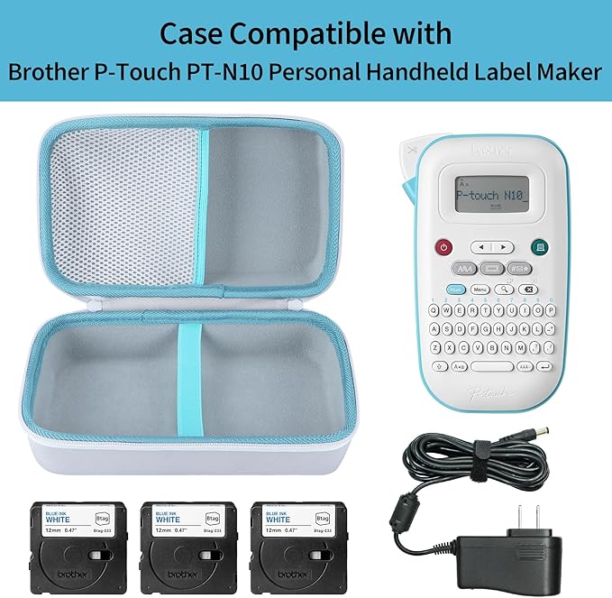 Case Compatible with Brother P-Touch PT-N10 Personal Handheld Label Maker (Case Only)