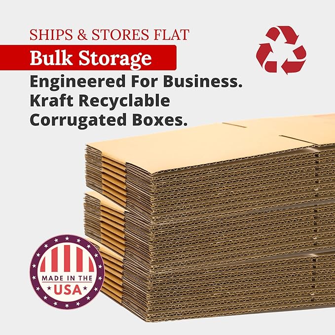 Partners Brand 9x9x9 Corrugated Cardboard Boxes, 9"L x 9"W x 9"H, Pack of 100 | Shipping, Packaging, Moving, Storage Box for Business, Strong Wholesale Bulk Boxes 9x9x9