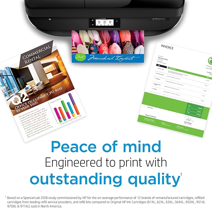HP 64XL/64 Black High Yield and Tri-Color Standard Yield Ink Cartridges, 2/Pack