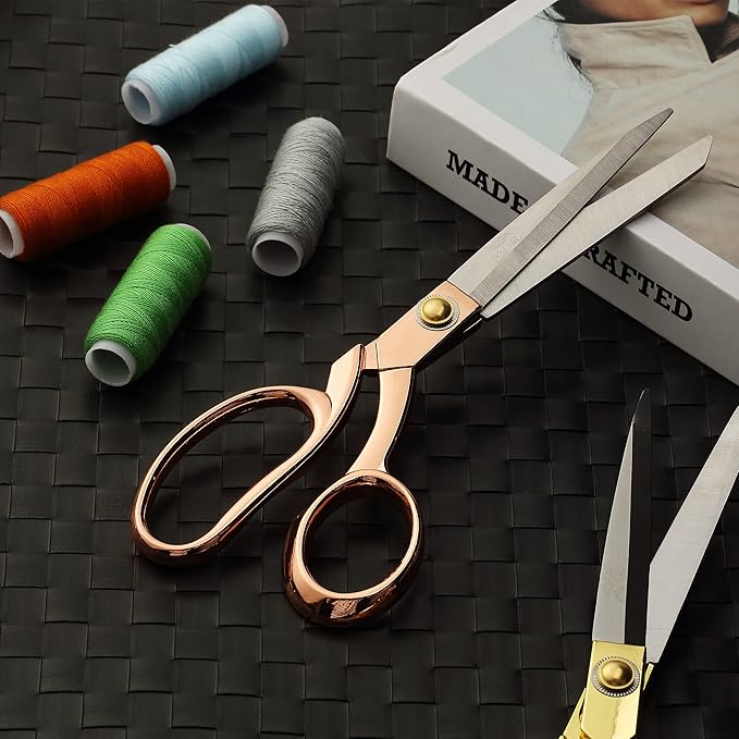 Mr. Pen- 8-inch Rose Gold Premium Fabric Scissors, Heavy Duty Tailor Shears for Cutting, Professional Sewing Cutter