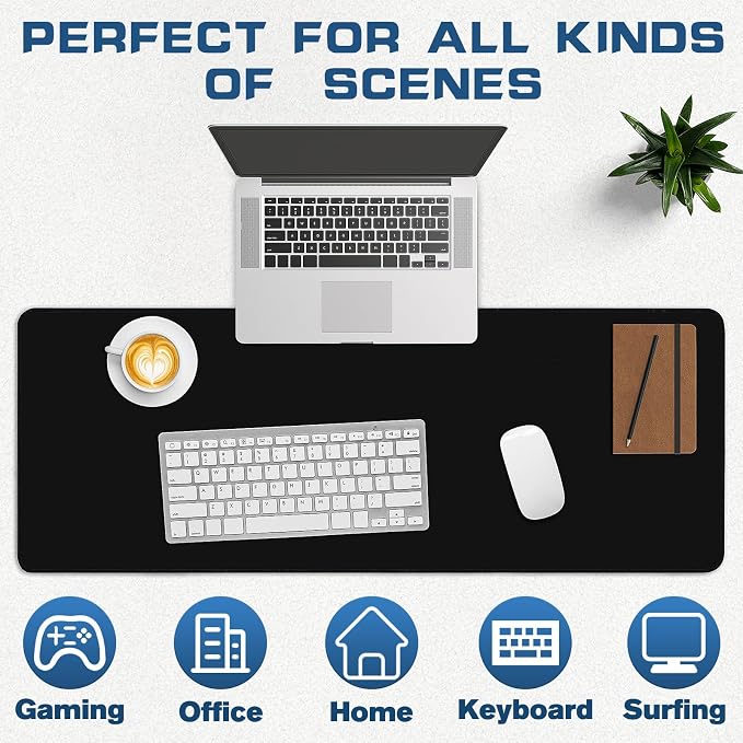 Mouse Pad Gaming - Desk Mat for Keyboard and Mouse - Large Mouse Pads for Desk, Gaming Mousepad with Non-Slip Base, Desks Pad (31.5" X 11.8") for Game, Office and Home