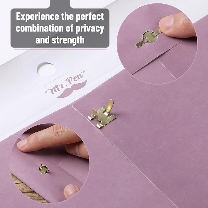 Mr. Pen- Clasp Envelopes, 18 Pack, 9" x 12", Purple, Kraft Letter Size Envelopes, Purple Envelopes, Document Envelope, Clasp Kraft Envelopes, Clasp and Gummed Closure Envelopes, Manilla Envelopes