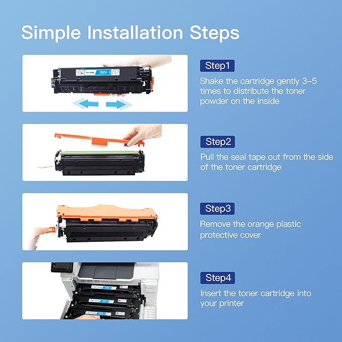 GPC Image Remanufactured Toner Cartridge Replacement for HP 305X 305A CE410X Compatible with Laserjet Pro 400 Color M451dw M451dn M451nw MFP M475dw M475dn M375nw Printer(Black, Cyan, Magenta, Yellow)