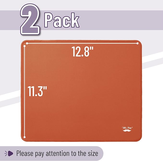 Mr. Pen- 2 Pack Gaming Mouse Pads, 12.5"x10.5" | Wireless & Laptop Compatible