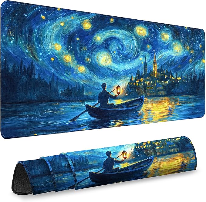 Mouse Pad Gaming - Desk Mat for Keyboard and Mouse - Large Mouse Pads for Desk, Gaming Mousepad with Non-Slip Base, Desks Pad (31.5" X 11.8") for Game, Office and Home